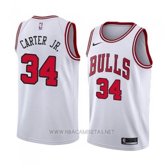 Camiseta Chicago Bulls Wendell Carter Jr. NO 34 Association 2018 Blanco