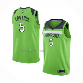 Camiseta Minnesota Timberwolves Anthony Edwards NO 5 Statement Verde