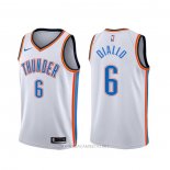 Camiseta Oklahoma City Thunder Hamidou Diallo NO 6 Association Blanco