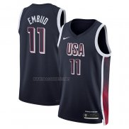 Camiseta USA 2024 Joel Embiid NO 11 Azul