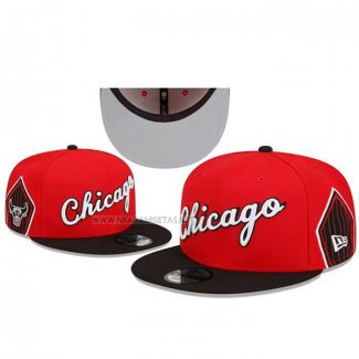 Gorra Chicago Bulls Ciudad Edition 9FIFTY Rojo Negro