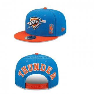 Gorra Oklahoma City Thunder League Flawless 9FIFTY Snapback Naranja Azul