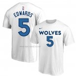 Camiseta Manga Corta Minnesota Timberwolves Anthony Edwards Blanco