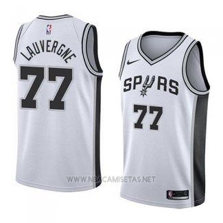 Camiseta San Antonio Spurs Joffrey Lauvergne NO 77 Association 2018 Blanco