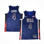 Camiseta USA 2025 Stephen Curry NO 4 Azul