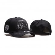 Gorra Brooklyn Nets Adjustable Snapback Blanco Negro