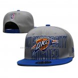 Gorra Oklahoma City Thunder 2023 NBA Draft 9FIFTY Snapback Gris Azul