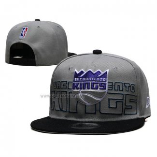 Gorra Sacramento Kings 2023 NBA Draft 9FIFTY Snapback Gris Negro