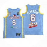 Camiseta Filipino Jordan Clarkson NO 6 Juegos Olimpicos 2024 Azul