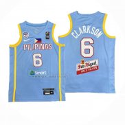 Camiseta Filipino Jordan Clarkson NO 6 Juegos Olimpicos 2024 Azul