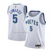 Camiseta Nino Minnesota Timberwolves Anthony Edwards NO 5 Classic 2023-24 Blanco