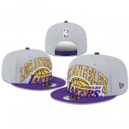 Gorra Los Angeles Lakers Tip-Off 9FIFTY Gris Violeta