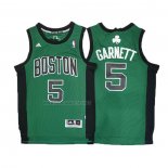 Camiseta Boston Celtics Kevin Garnett NO 5 2010-13 Verde