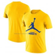 Camiseta Manga Corta Denver Nuggets Essential Jumpman Amarillo