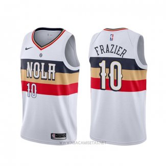 Camiseta New Orleans Pelicans Tim Frazier NO 10 Earned Blanco