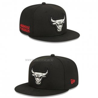 Gorra Chicago Bulls Ciudad Edition 2023-24 Negro