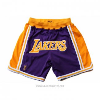 Pantalone Los Angeles Lakers Amarillo Violeta