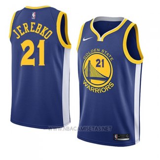 Camiseta Golden State Warriors Jonas Jerebko Icon 2017-18 Azul