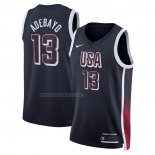 Camiseta USA 2024 Bam Adebayo NO 13 Azul