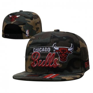 Gorra Chicago Bulls Adjustbale Camuflaje Verde