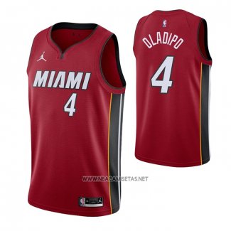 Camiseta Miami Heat Victor Oladipo NO 4 Statement 2020-21 Rojo