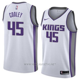 Camiseta Sacramento Kings Jack Cooley NO 45 Association 2018 Blanco