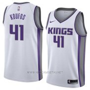 Camiseta Sacramento Kings Kosta Koufos NO 41 Association 2018 Blanco