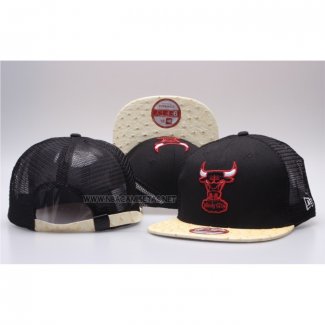 Gorra Chicago Bulls Adjustable Snapback Negro Crema