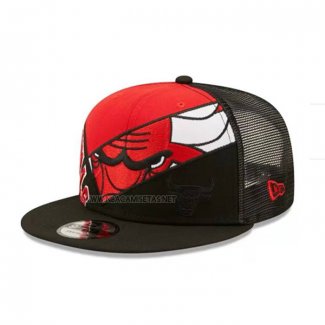 Gorra Chicago Bulls Criss Cross 9FIFTY Negro Rojo