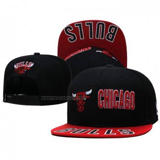 Gorra Chicago Bulls Negro Rojo7