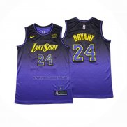 Camiseta Los Angeles Lakers Kobe Bryant NO 24 Ciudad 2024-25 Violeta