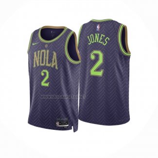 Camiseta New Orleans Pelicans Herbert Jones NO 2 Ciudad 2024-25 Violeta