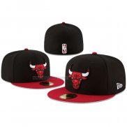 Gorra Chicago Bulls Unadjustable New Era 59FIFTY Negro Rojo