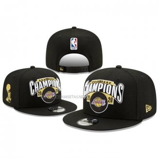 Gorra Los Angeles Lakers 2020 NBA Finals Champions Negro