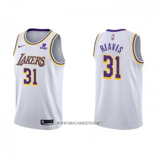 Camiseta Los Angeles Lakers Austin Reaves NO 31 Association 2021-22 Blanco