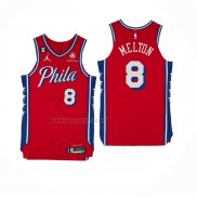 Camiseta Philadelphia 76ers De'Anthony Melton NO 8 Ciudad 2024-25 Rojo