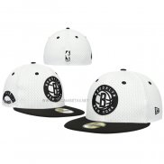 Gorra Brooklyn Nets Unadjustable Throwback 59FIFTY Blanco