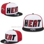 Gorra Miami Heat 9FIFTY Snapback Blanco Negro Rojo