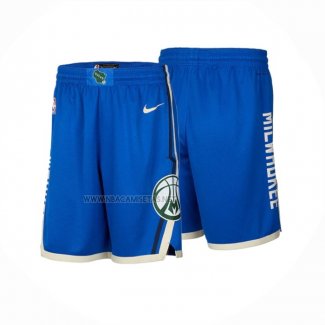 Pantalone Milwaukee Bucks Ciudad 2024-25 Azul