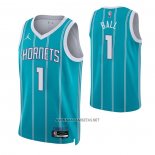 Camiseta Charlotte Hornets LaMelo Ball NO 1 Icon 2022-23 Verde