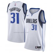 Camiseta Dallas Mavericks David Thompson NO 31 Association 2023-2024 Blanco