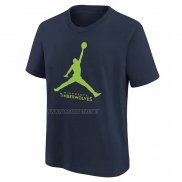 Camiseta Manga Corta Minnesota Timberwolves Essential Jumpman Azul