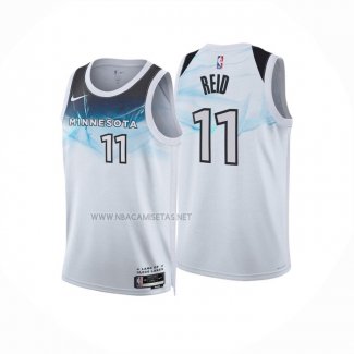 Camiseta Minnesota Timberwolves Naz Reid NO 11 Ciudad 2024-25 Blanco