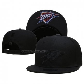 Gorra Oklahoma City Thunder Black On Black 9FIFTY Snapback Negro