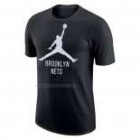 Camiseta Manga Corta Brooklyn Nets Essential Jumpman Negro