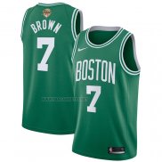 Camiseta Nino Boston Celtics Jaylen Brown NO 7 Icon 2024 Verde