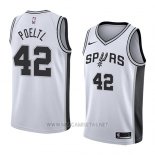 Camiseta San Antonio Spurs Jakob Poeltl NO 42 Association 2018 Blanco