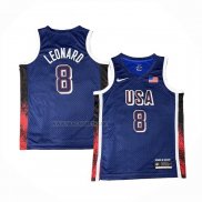 Camiseta USA 2025 Kawhi Leonard NO 8 Azul