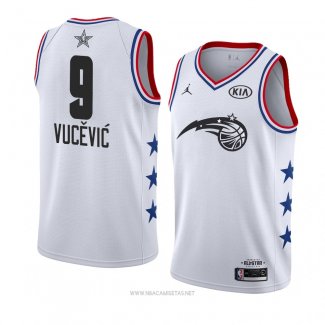 Camiseta All Star 2019 Orlando Magic Nikola Vucevic NO 9 Blanco