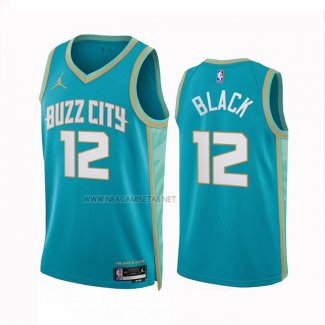 Camiseta Charlotte Hornets Leaky Black NO 12 Ciudad 2023-24 Verde